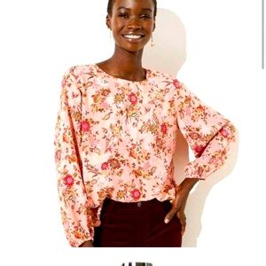 Loft, Pink Small, long sleeve top